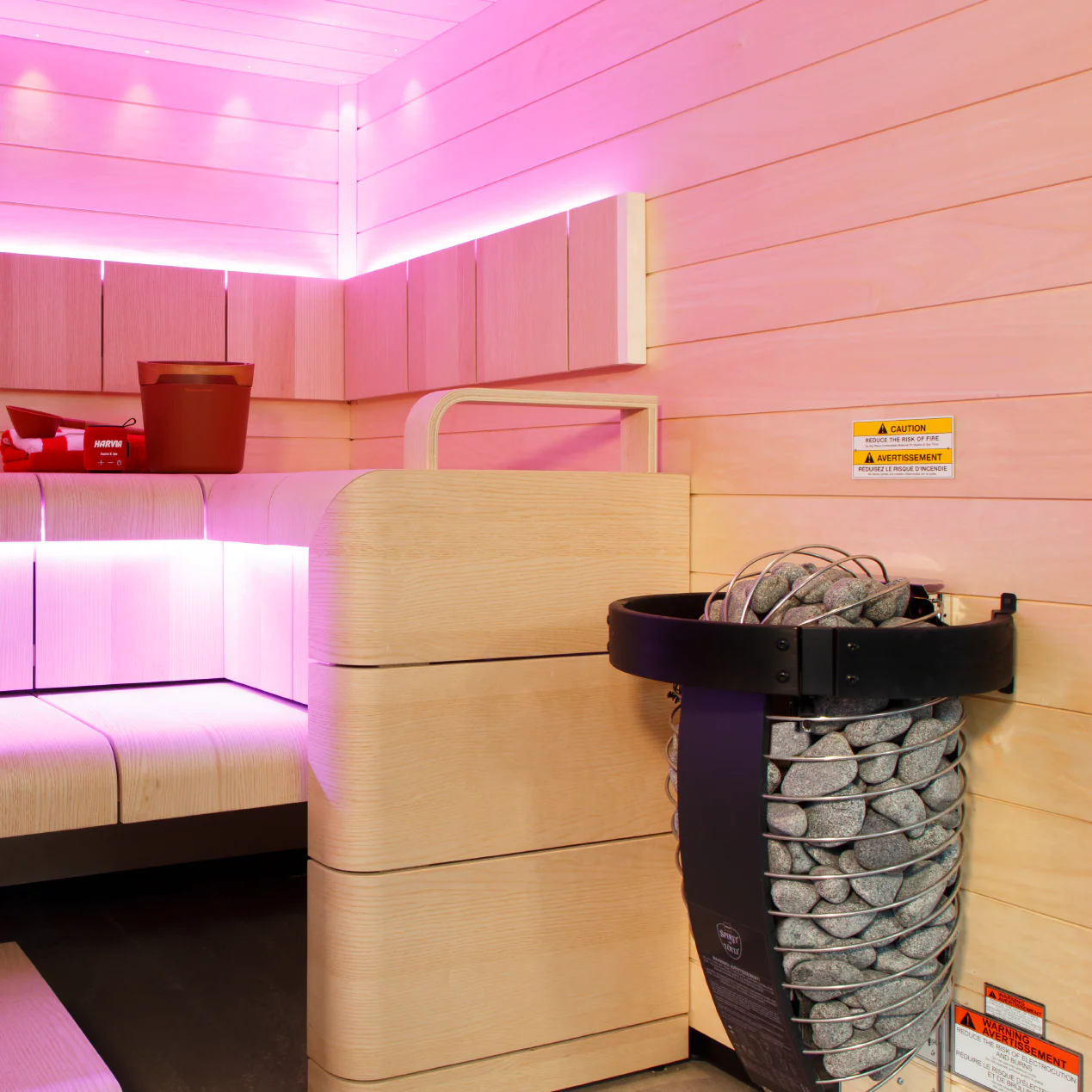 Harvia Spirit SP60E Electric Sauna Heater Package - Image 5