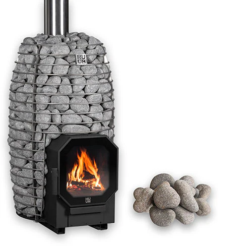 HUUM Hive Flow 9.8kW Wood Burning Sauna Stove Package