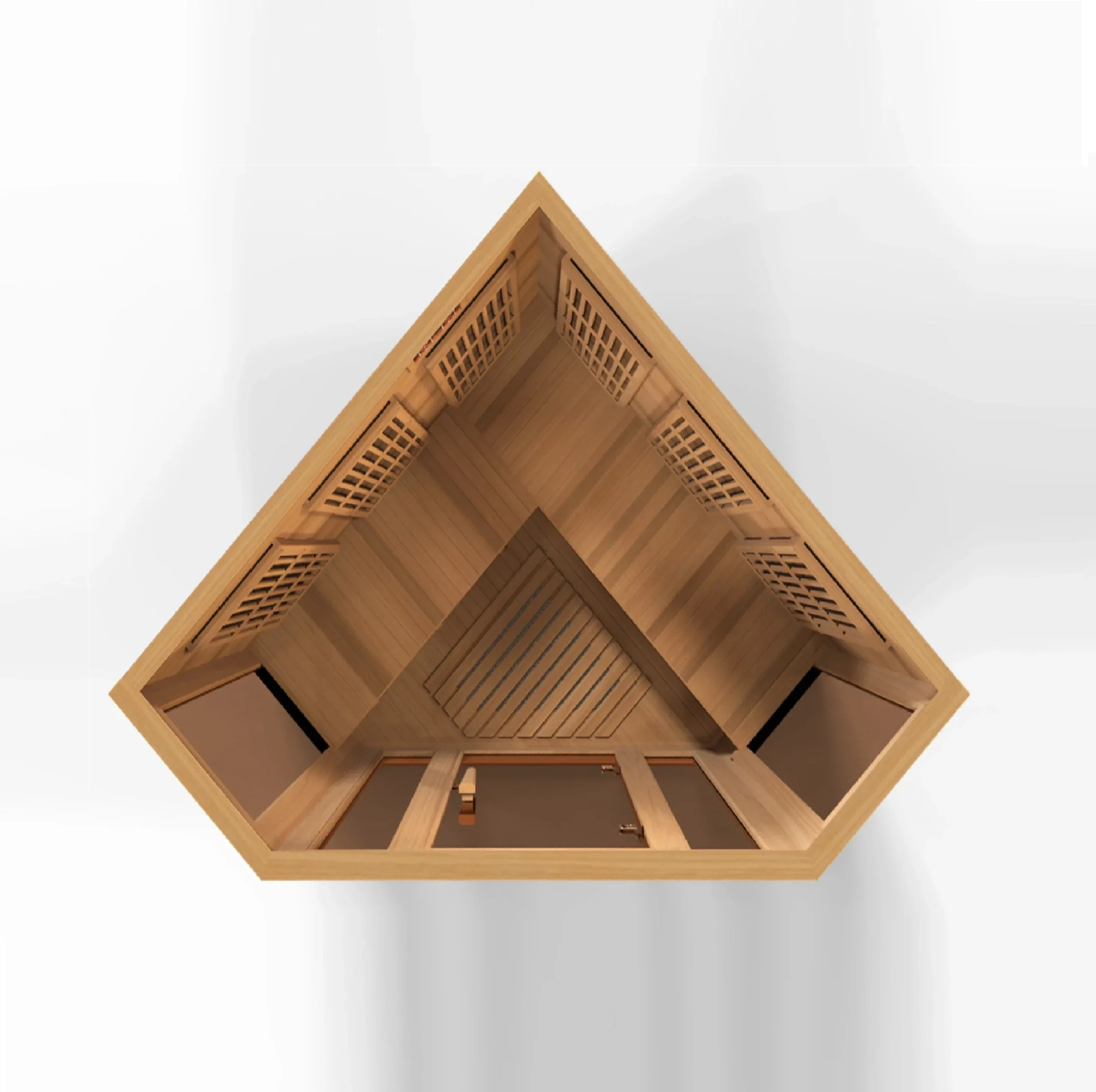 Golden Designs Maxxus Avignon 3-Person Corner Near Zero EMF FAR Infrared Sauna with Canadian Red Cedar | MX-K356-01-ZF CED - Image 5