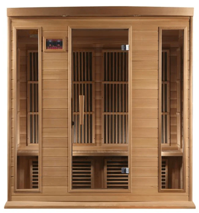Golden Designs Maxxus Chaumont Edition 4-Person Near Zero EMF FAR Infrared Sauna with Canadian Red Cedar | MX-K406-01-ZF CED - Image 4