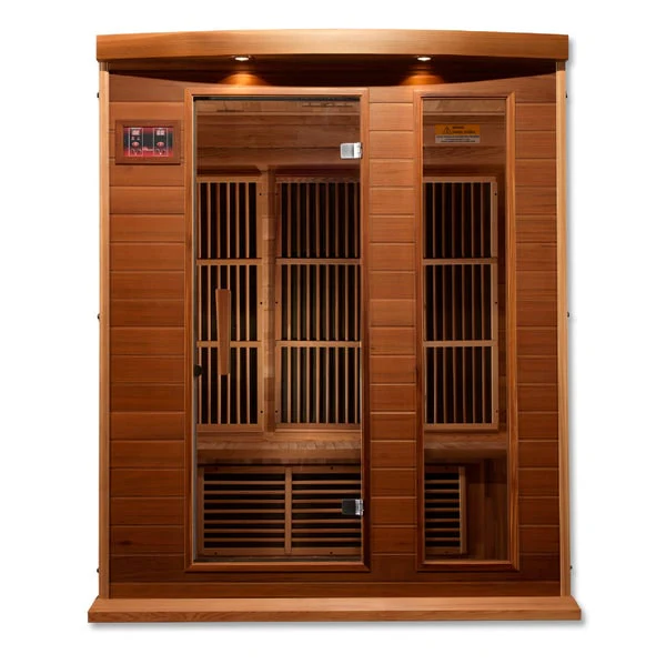 Golden Designs Maxxus Montilemar 3-Person Near Zero EMF FAR Infrared Sauna with Canadian Red Cedar | MX-K306-01-ZF CED - Image 3