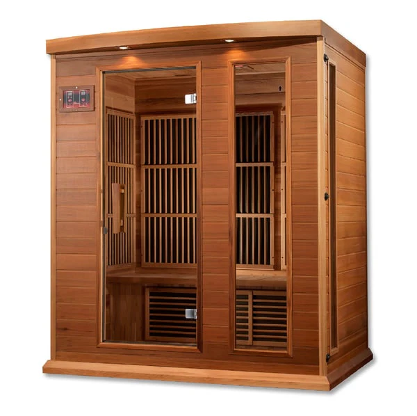 Golden Designs Maxxus 3-Person FAR Infrared Sauna Low EMF with Red Cedar | MX-K306-01 CED - Image 3