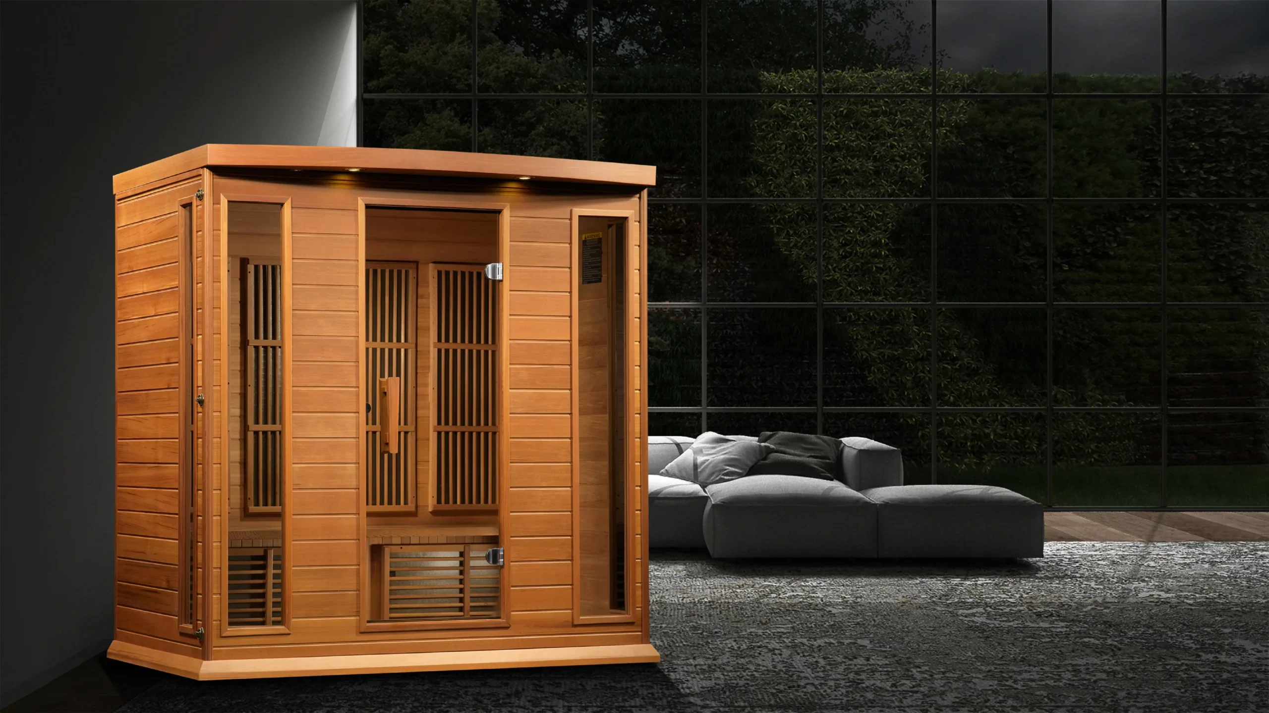 Golden Designs Maxxus 4-Person Low EMF FAR Infrared Sauna Canadian Red Cedar | MX-K406-01 CED - Image 14