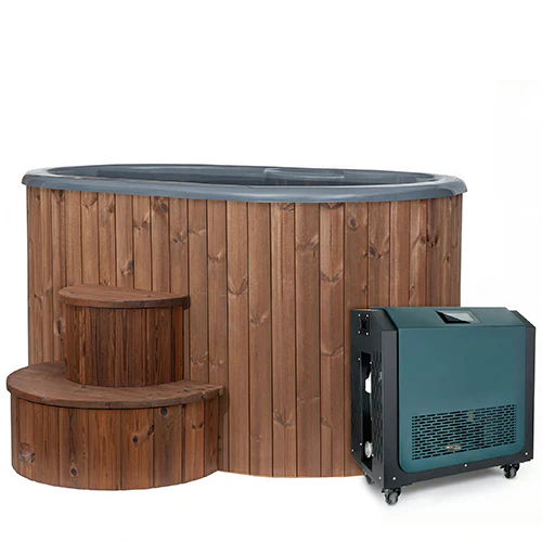 SaunaLife S2 2-Person Cold Plunge Tub and Chiller Heater Package - Image 2