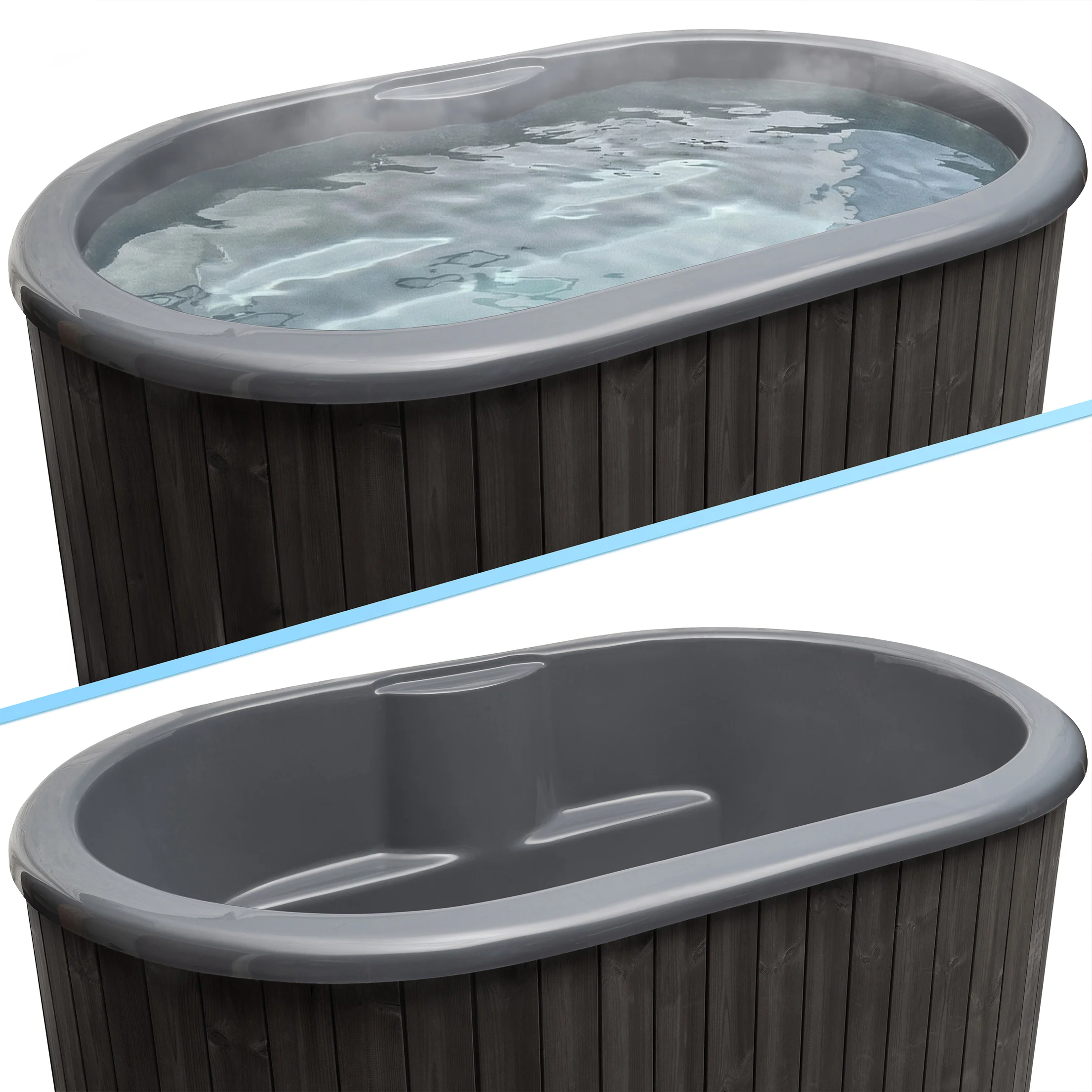 SaunaLife S2 2-Person Cold Plunge Tub and Chiller Heater Package - Image 9