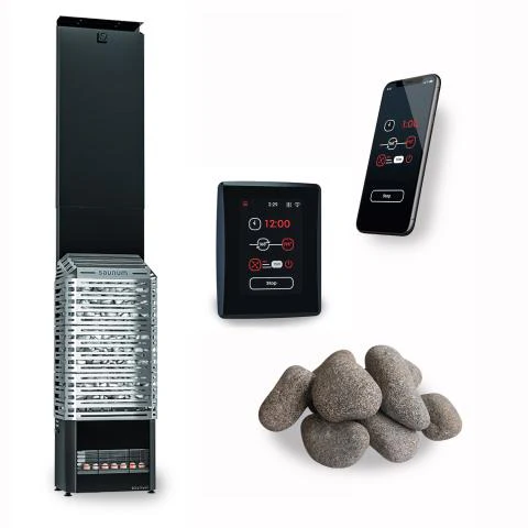 Saunum AIR 5 SSB WiFi Sauna Heater Package