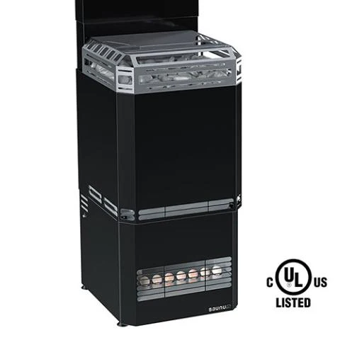 Saunum AIR L 15 Sauna Heater Air Series, 15.2kW Sauna Heater with Climate Equalizer, Black - Image 2