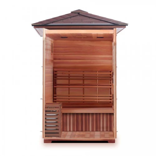 Sunray Bristow 2-Person Outdoor Traditional Sauna with Window - Image 3