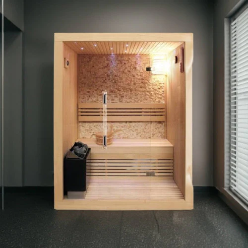 Sunray Rockledge 2-Person Luxury Traditional Sauna with 4.5kW Heater - Image 11