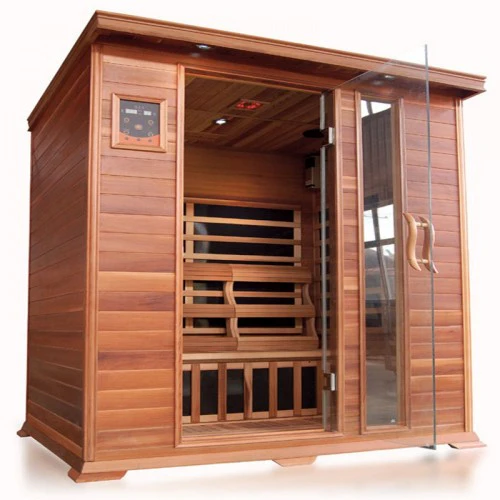Sunray Savannah 3-Person Cedar Sauna with Carbon Heaters