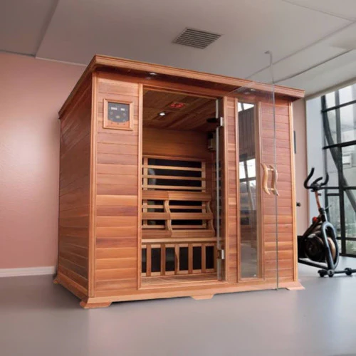 Sunray Savannah 3-Person Cedar Sauna with Carbon Heaters - Image 8