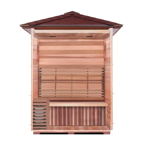Sunray Waverly 3-Person Outdoor Traditional Sauna with Windows - Image 3