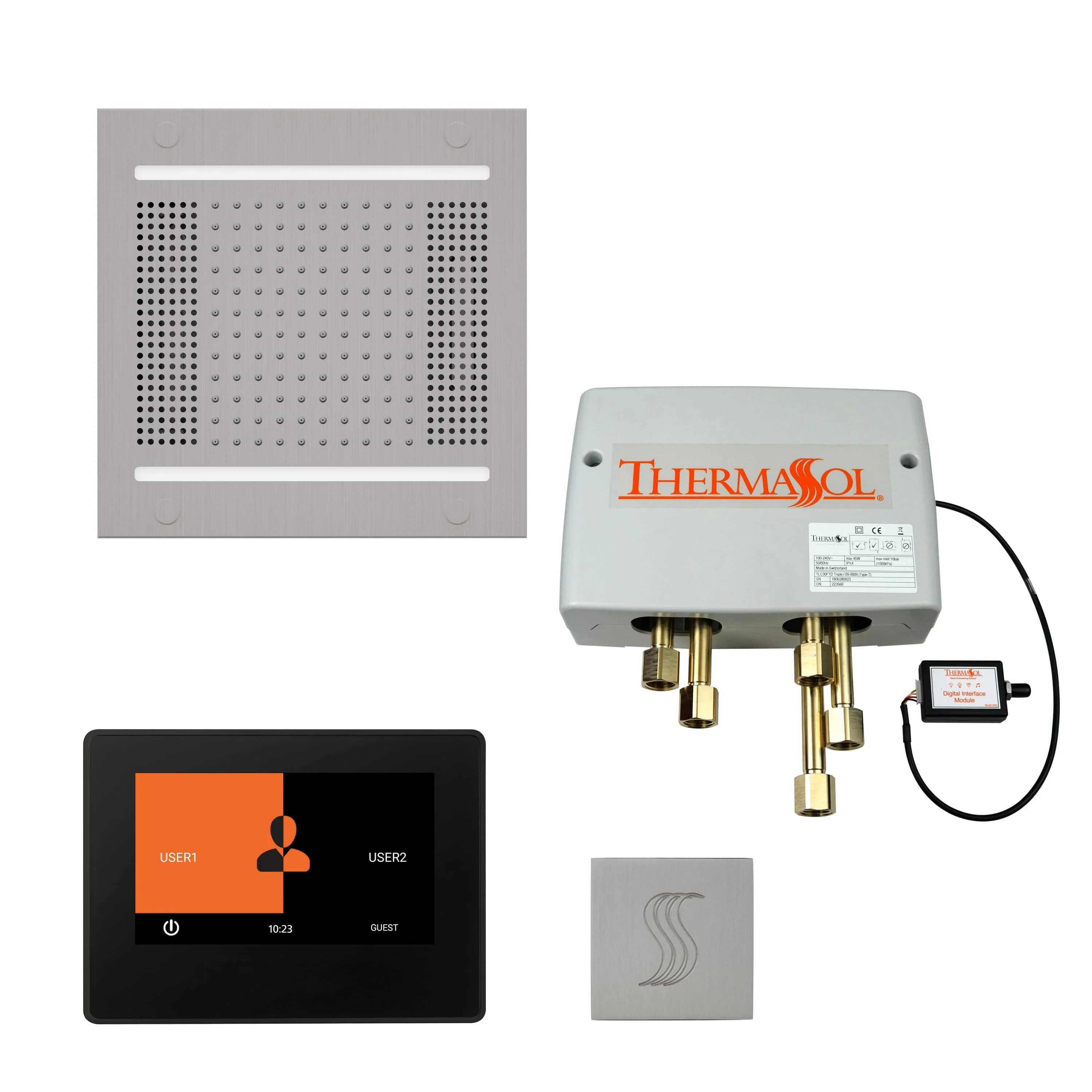 ThermaSol The Total Wellness Hydrovive14 Package with 7" ThermaTouch and Square - Image 11