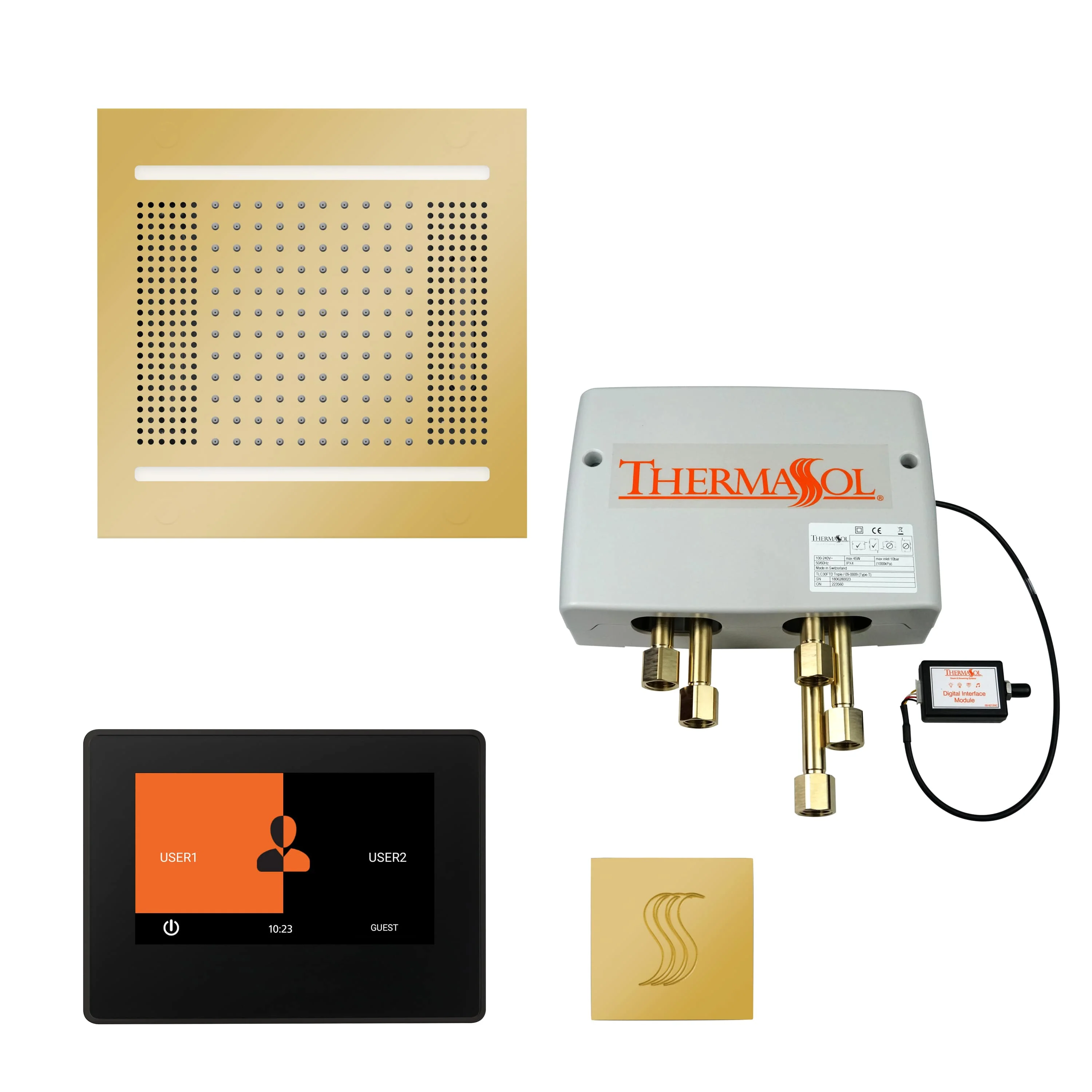 ThermaSol The Total Wellness Hydrovive14 Package with 7" ThermaTouch and Square - Image 13