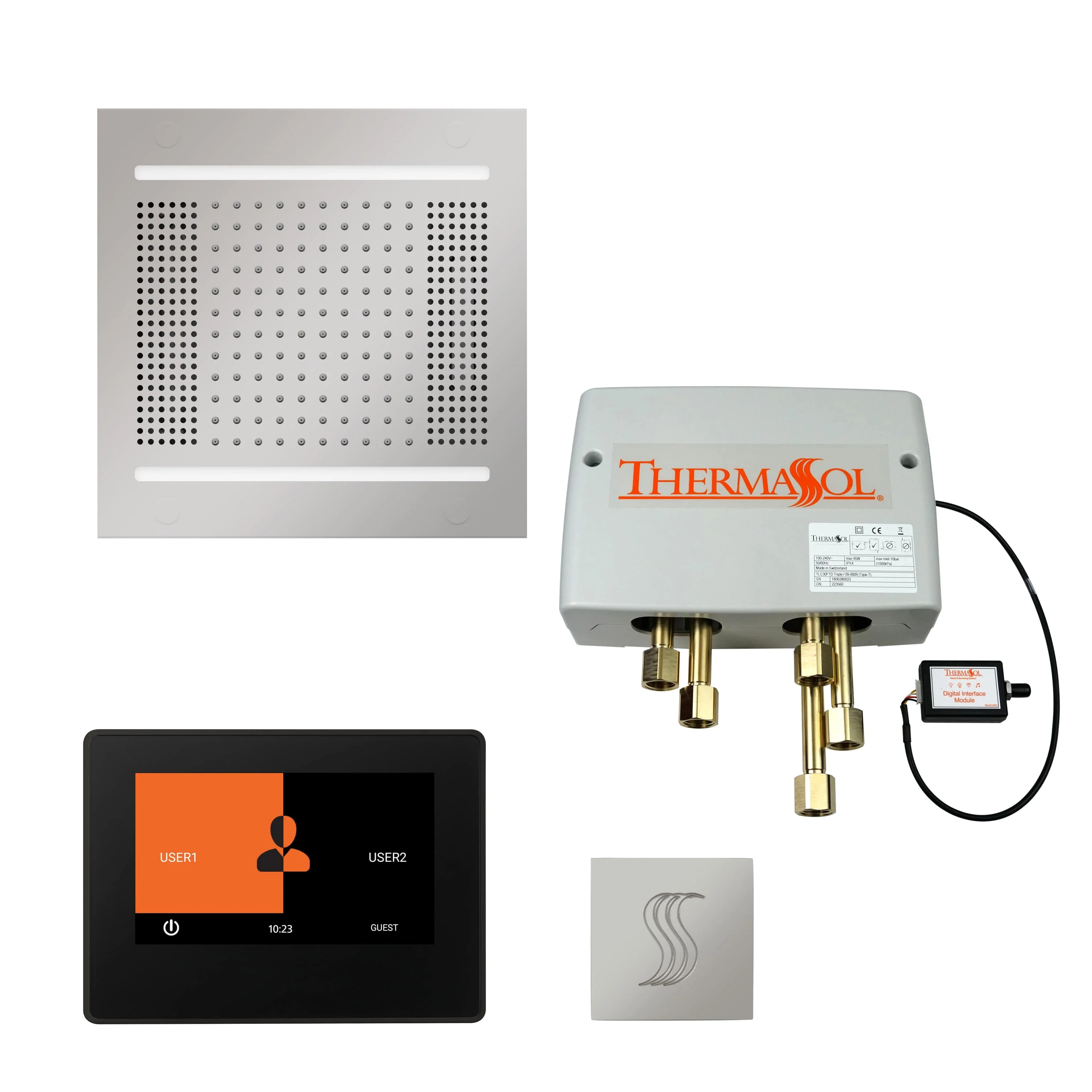 ThermaSol The Total Wellness Hydrovive14 Package with 7" ThermaTouch and Square - Image 14