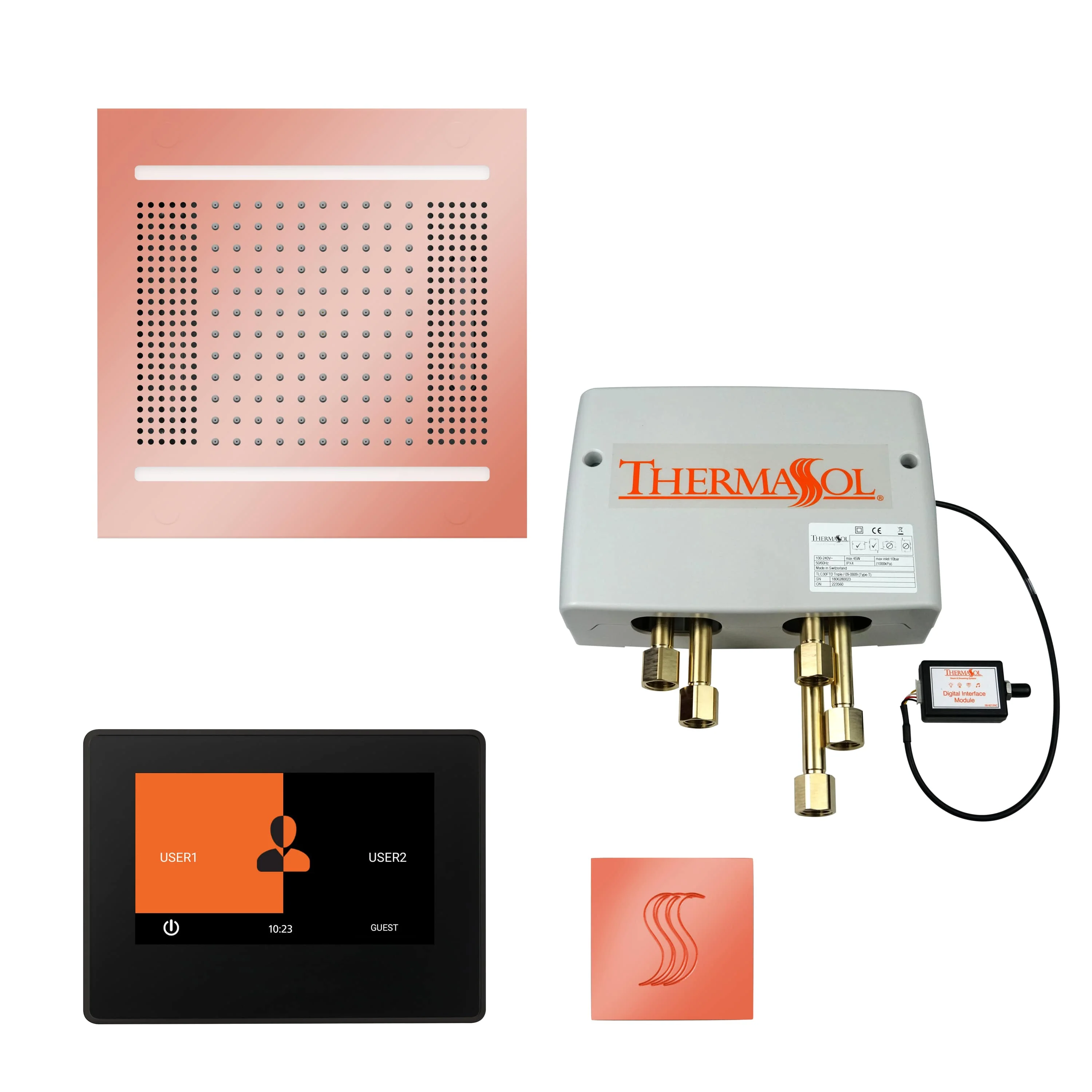 ThermaSol The Total Wellness Hydrovive14 Package with 7" ThermaTouch and Square - Image 5