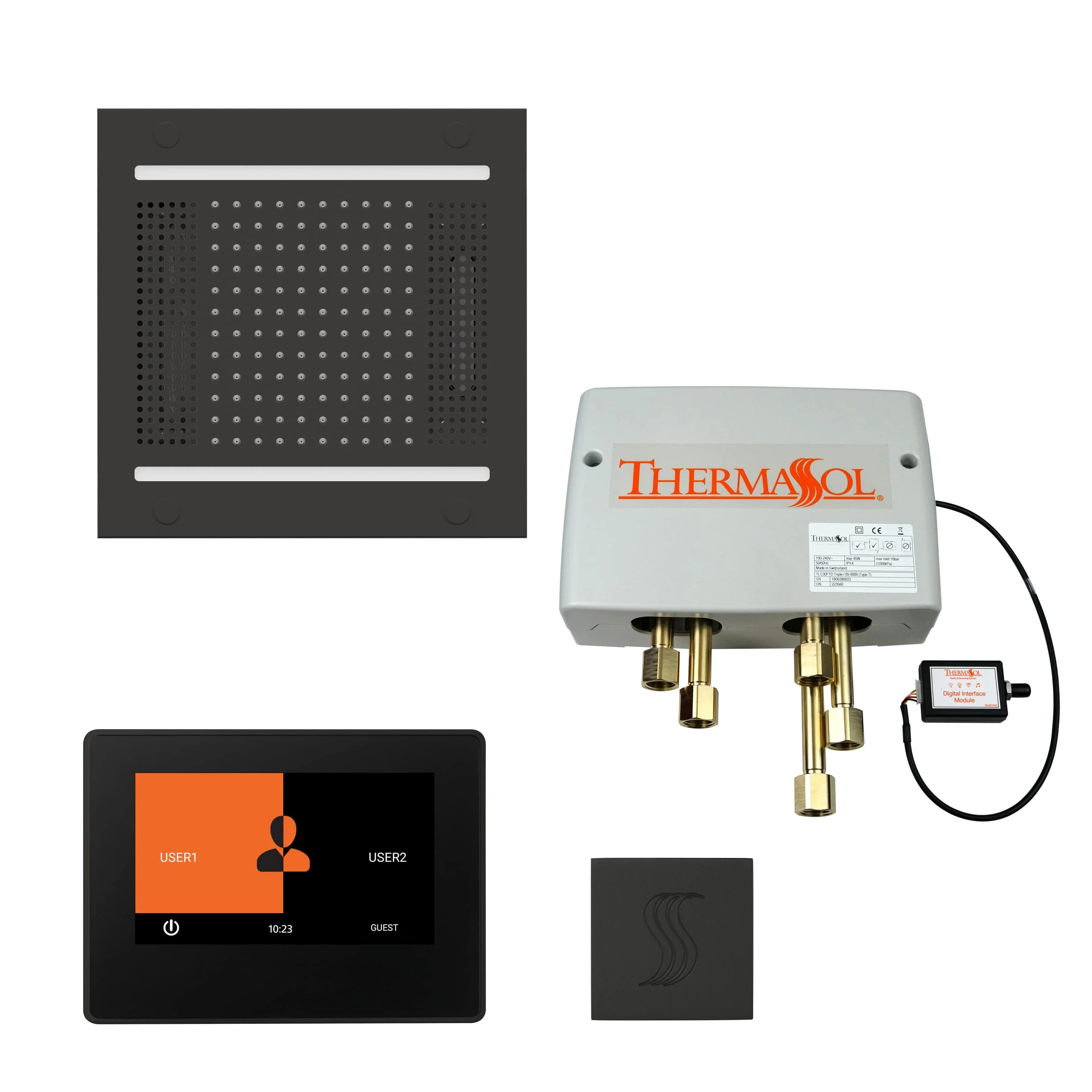 ThermaSol The Total Wellness Hydrovive14 Package with 7" ThermaTouch and Square - Image 6
