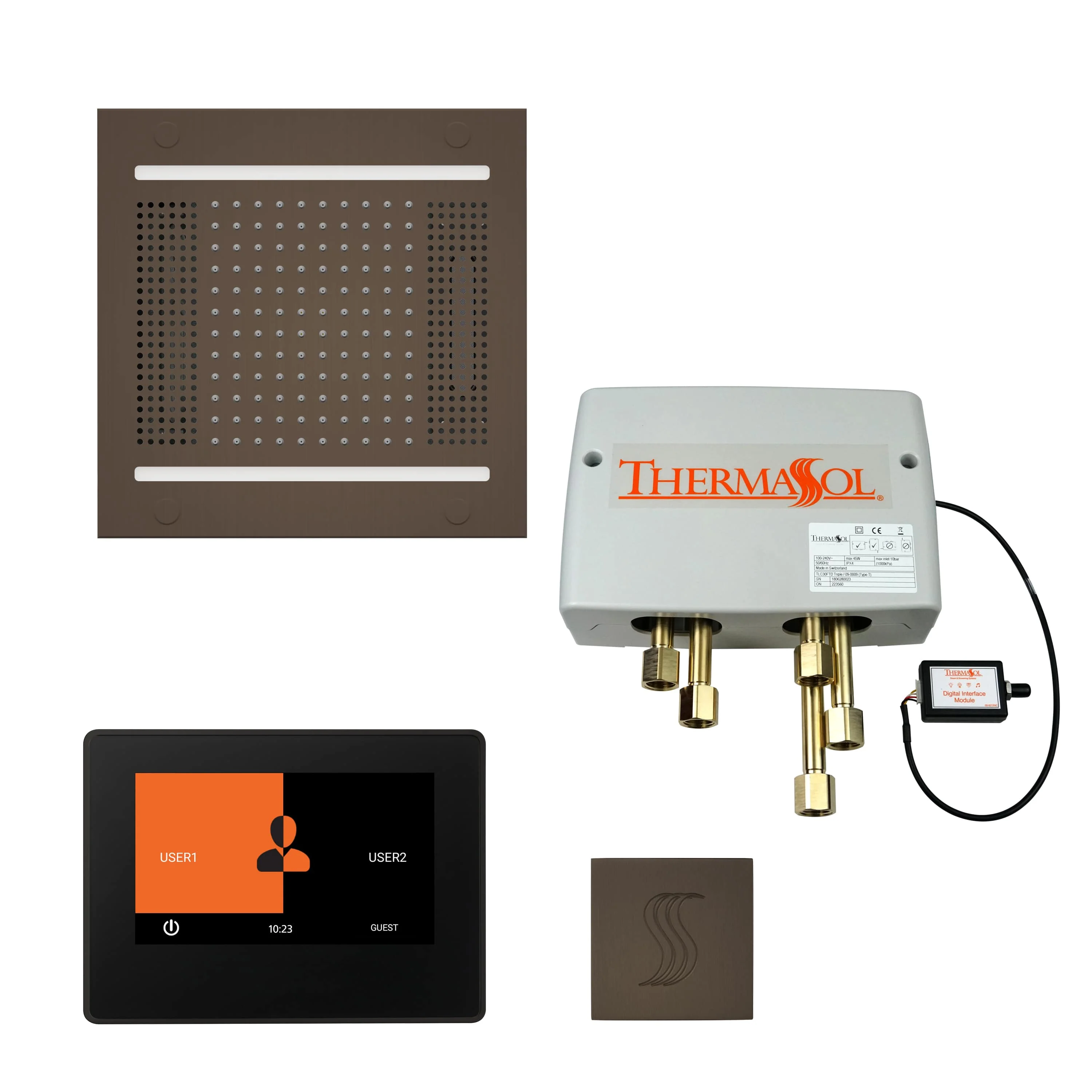 ThermaSol The Total Wellness Hydrovive14 Package with 7" ThermaTouch and Square - Image 7