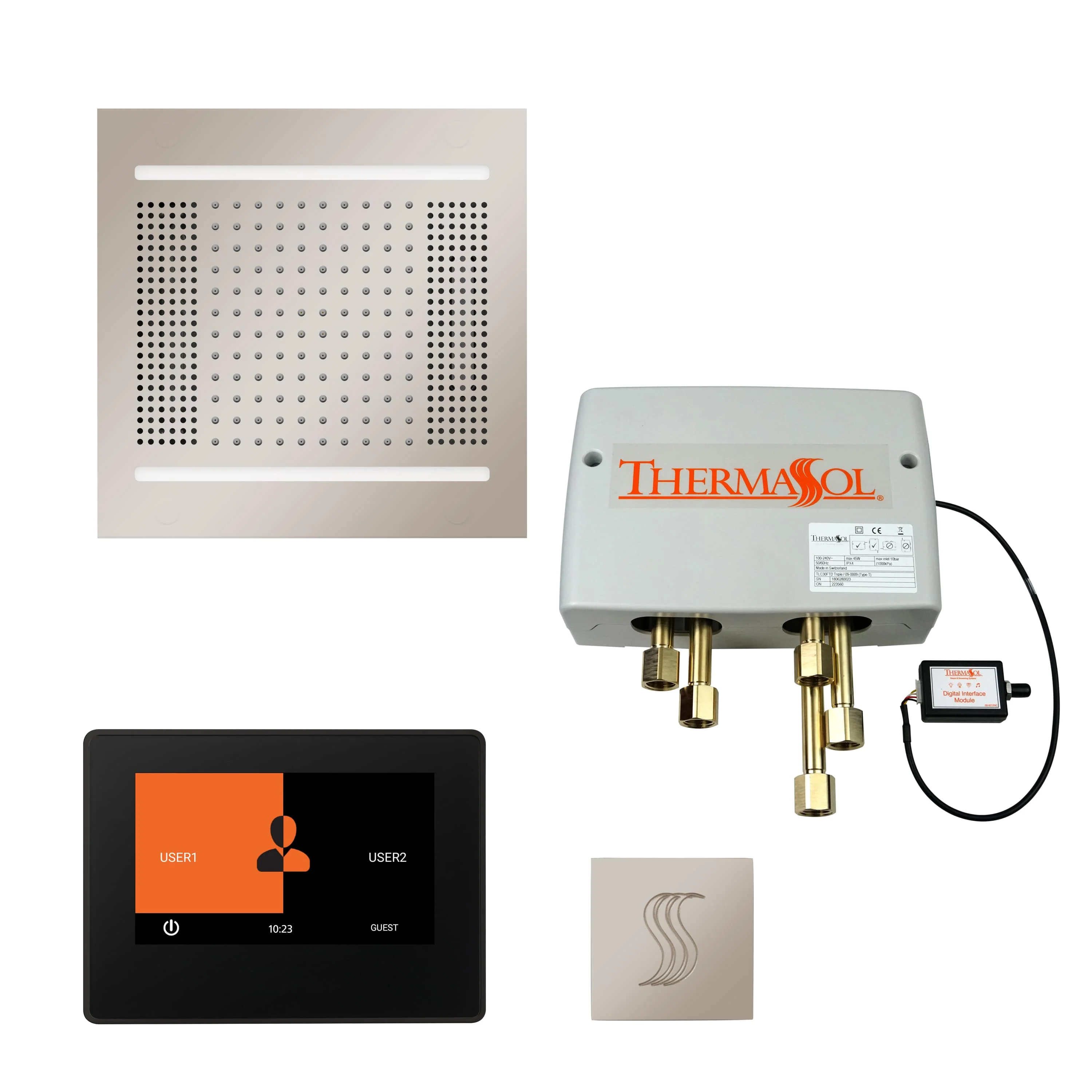 ThermaSol The Total Wellness Hydrovive14 Package with 7" ThermaTouch and Square - Image 8