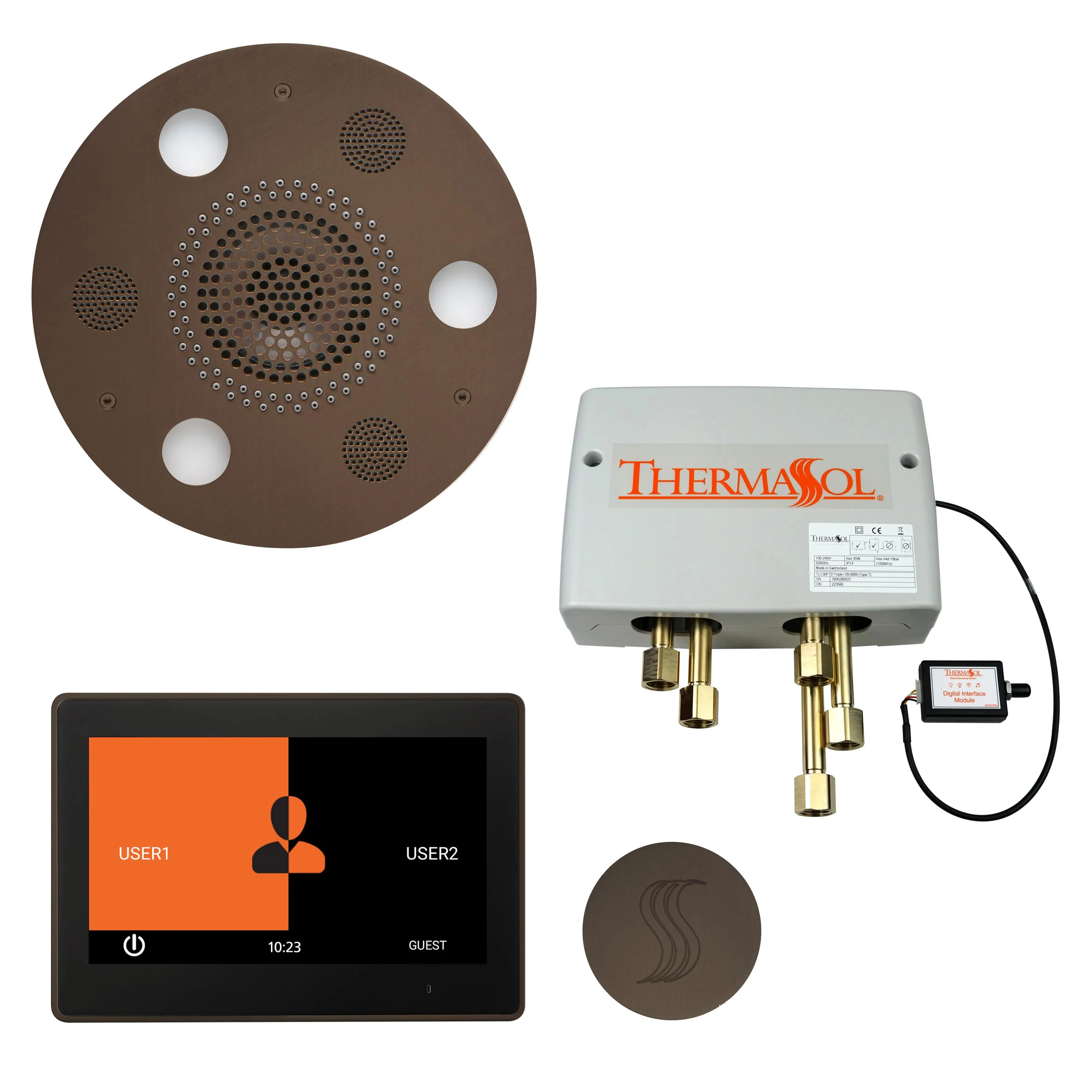 ThermaSol The Total Wellness Package with 10" ThermaTouch Trim Upgraded Round