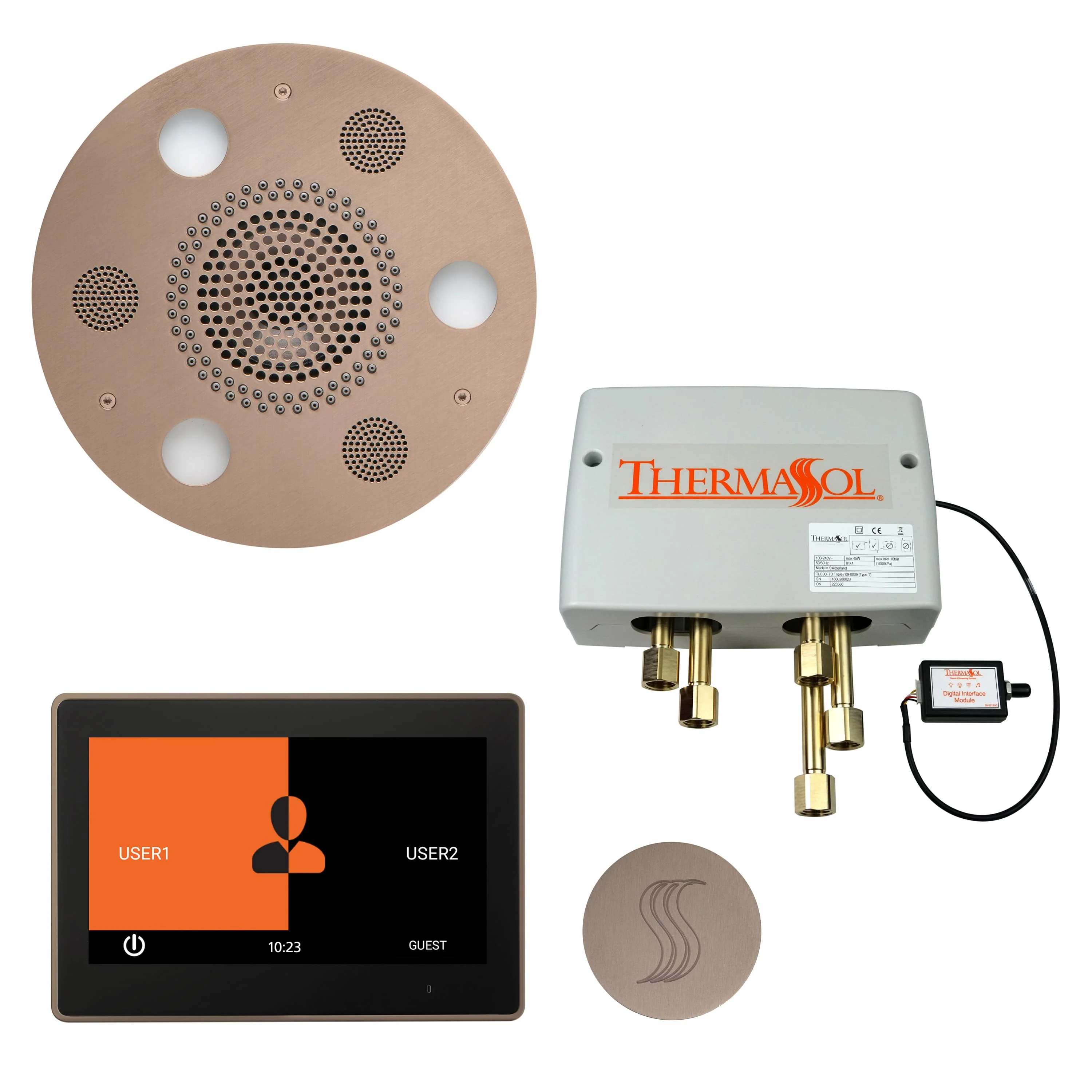 ThermaSol The Total Wellness Package with 10" ThermaTouch Trim Upgraded Round - Image 13