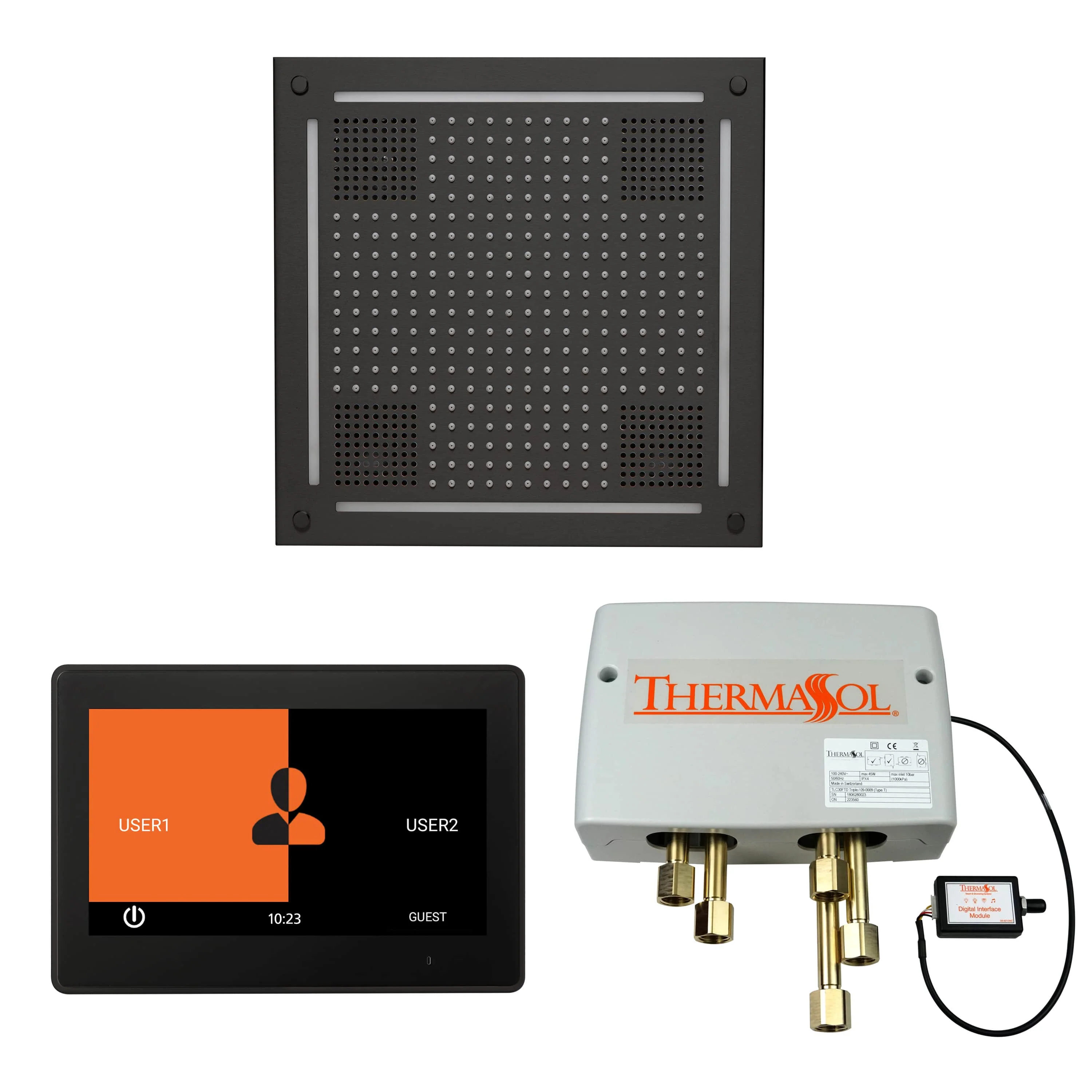 ThermaSol The Wellness Hydrovive Shower Package with 10" ThermaTouch Square - Image 8