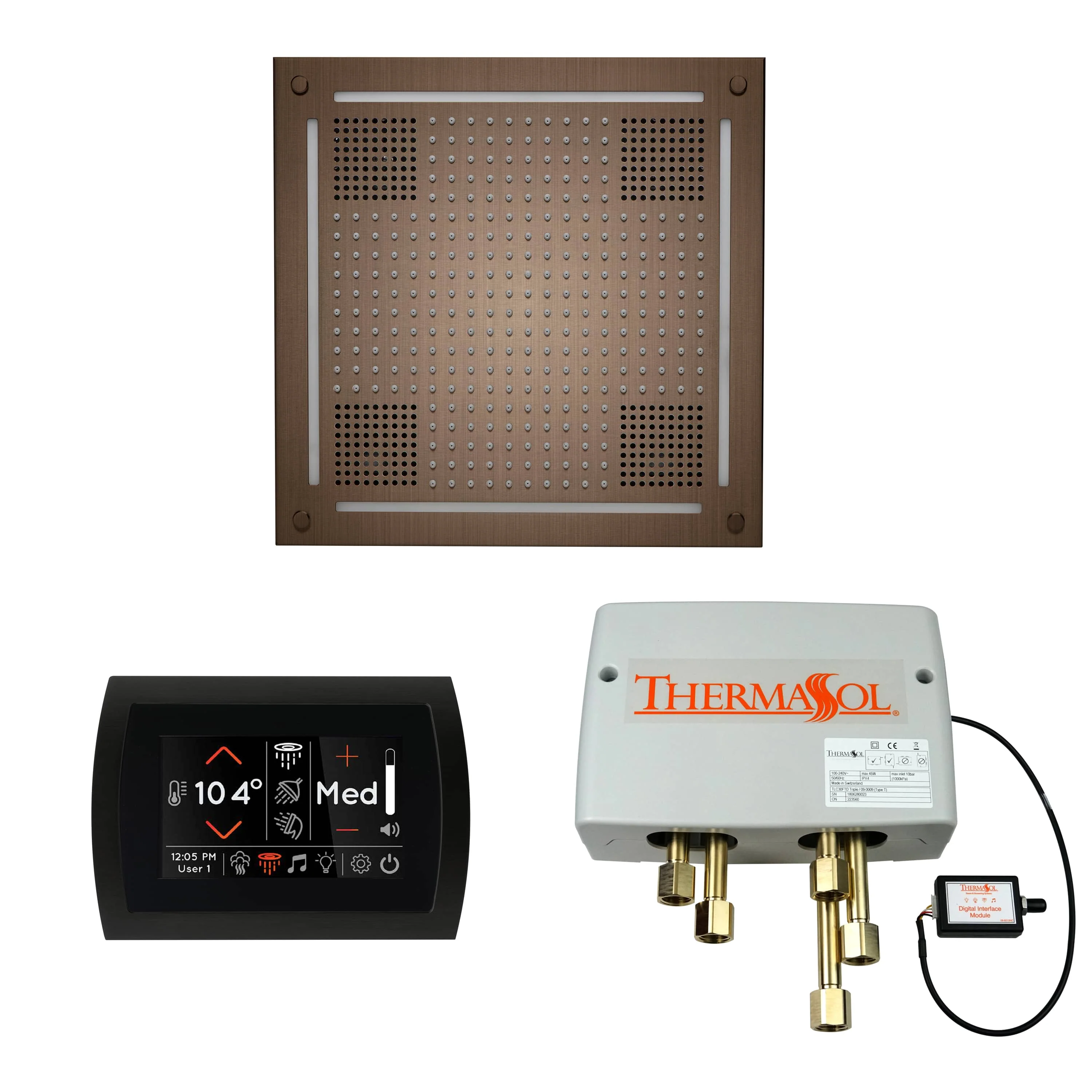 ThermaSol The Wellness Hydrovive Shower Package with SignaTouch Round - Image 12