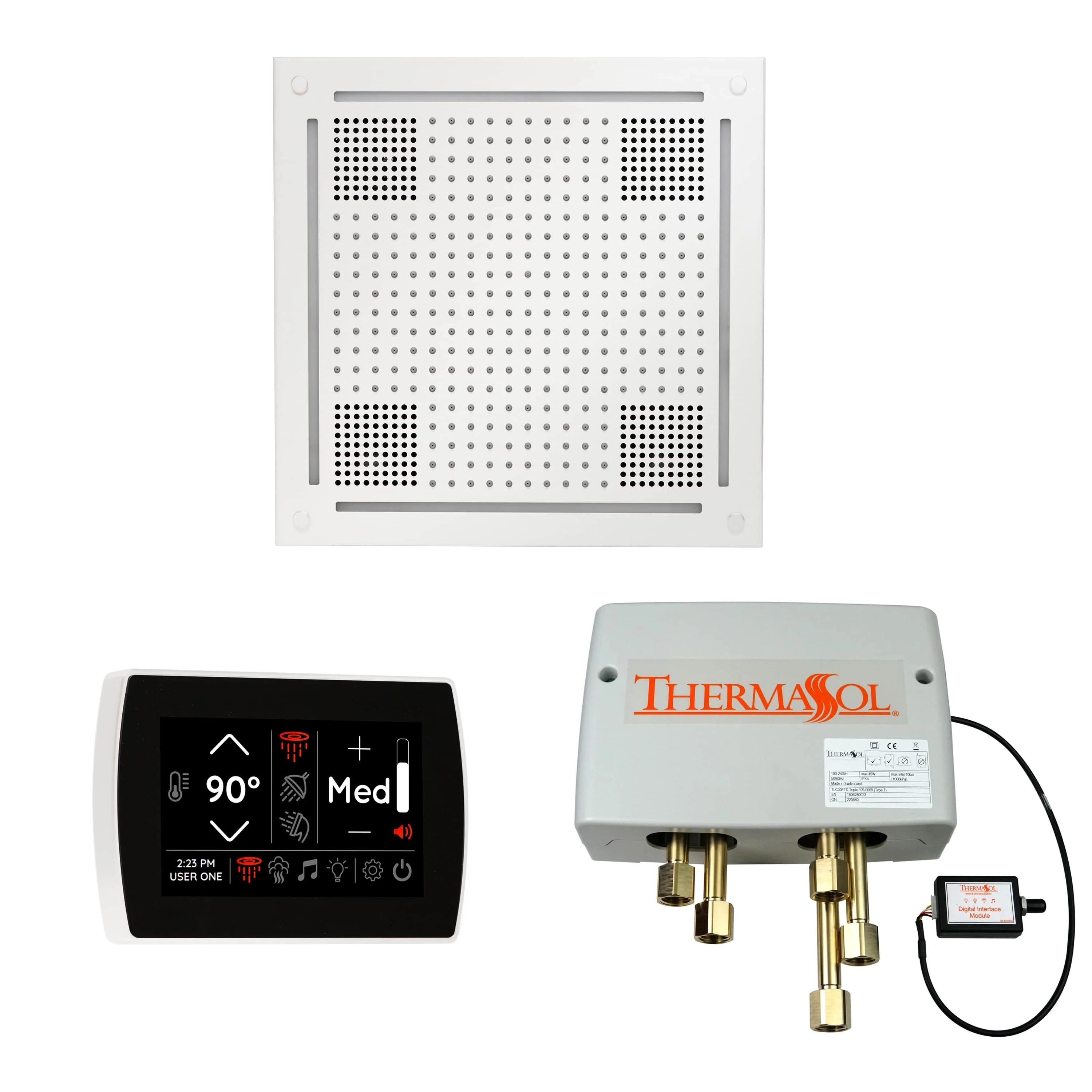 ThermaSol The Wellness Hydrovive Shower Package with SignaTouch Square - Image 6