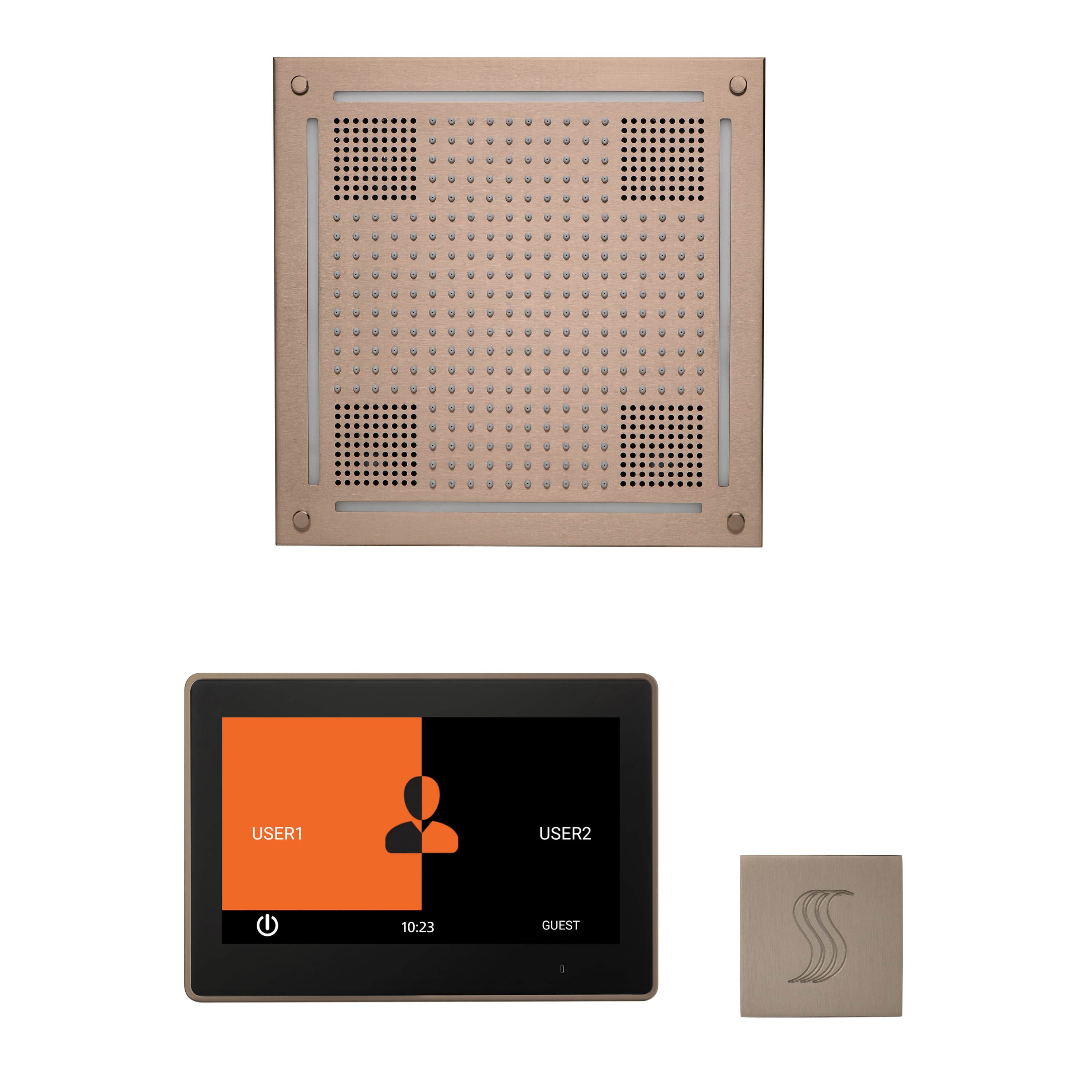 ThermaSol The wellness Hydrovive Steam Package with 10" ThermaTouch Square