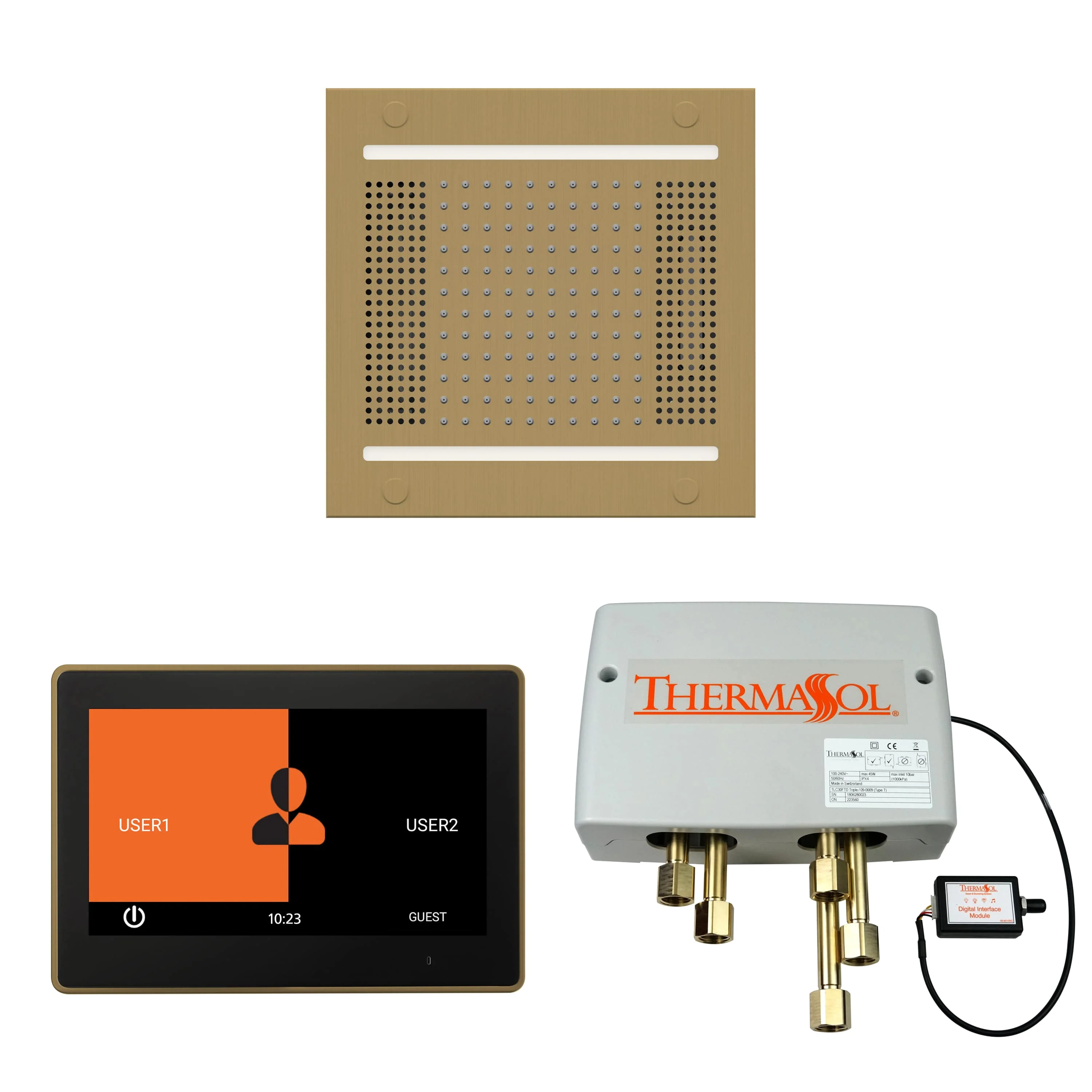 ThermaSol The Wellness Hydrovive14 Shower Package with 10" ThermaTouch Square - Image 14