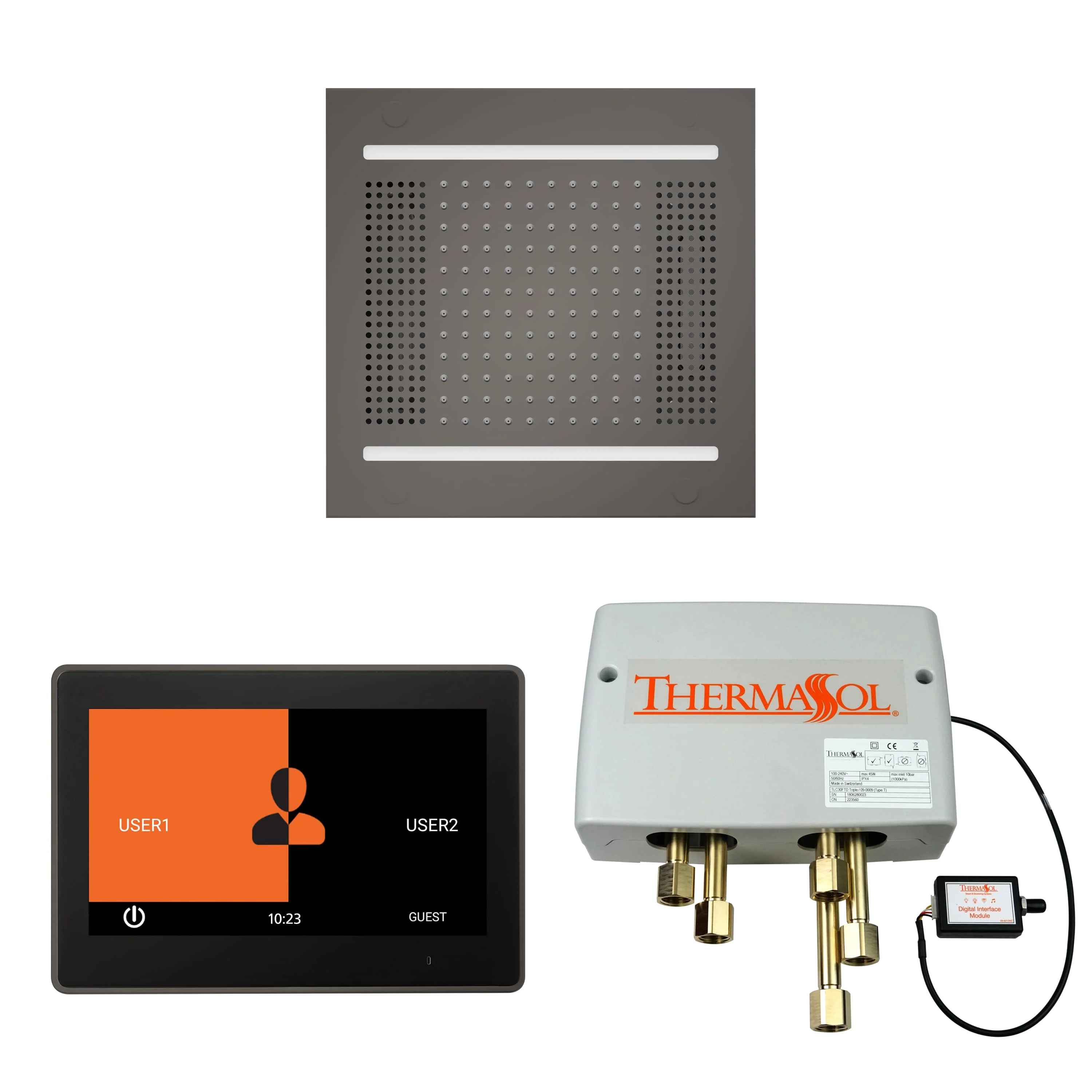 ThermaSol The Wellness Hydrovive14 Shower Package with 10" ThermaTouch Square - Image 6