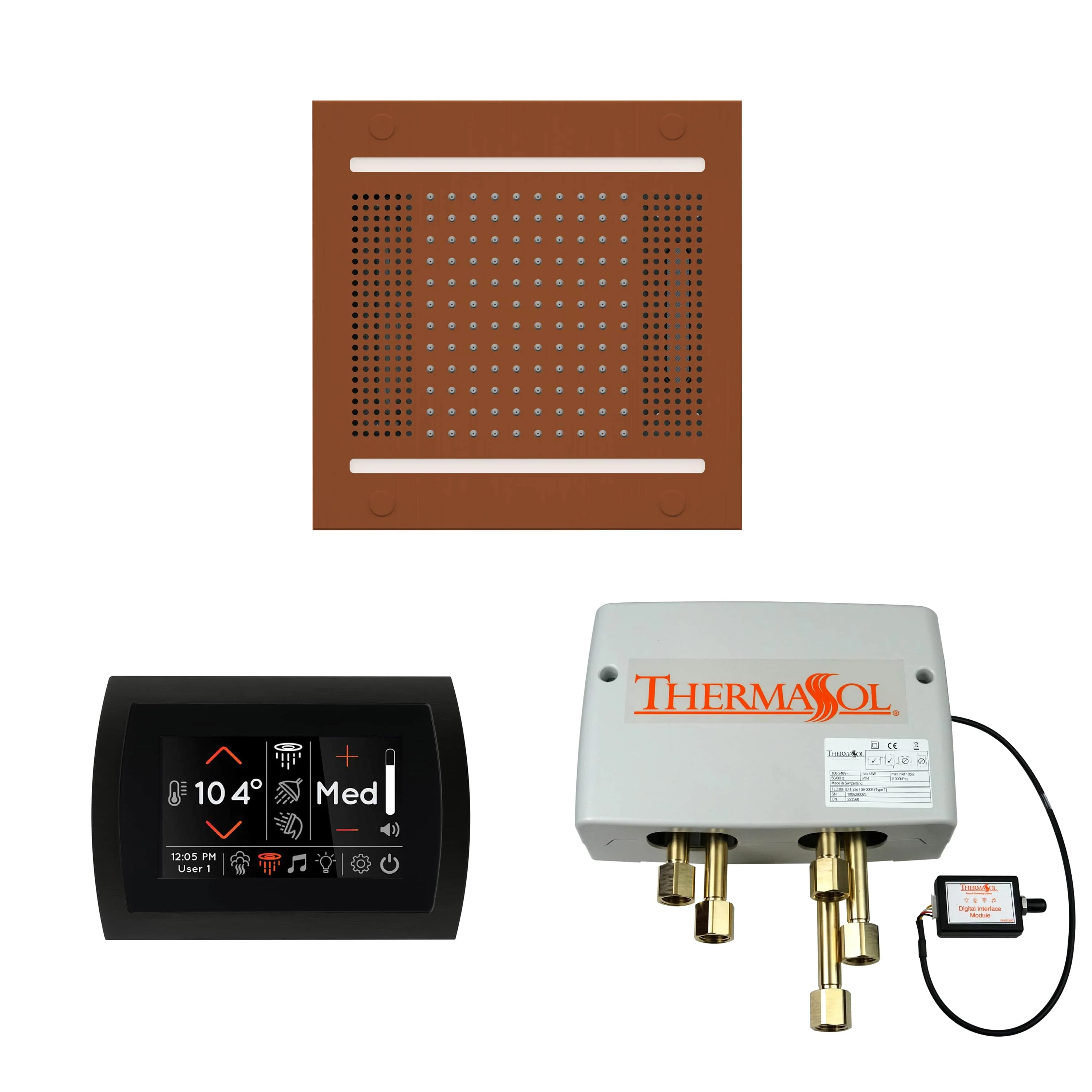 ThermaSol The Wellness Hydrovive14 Shower Package with SignaTouch Round - Image 5