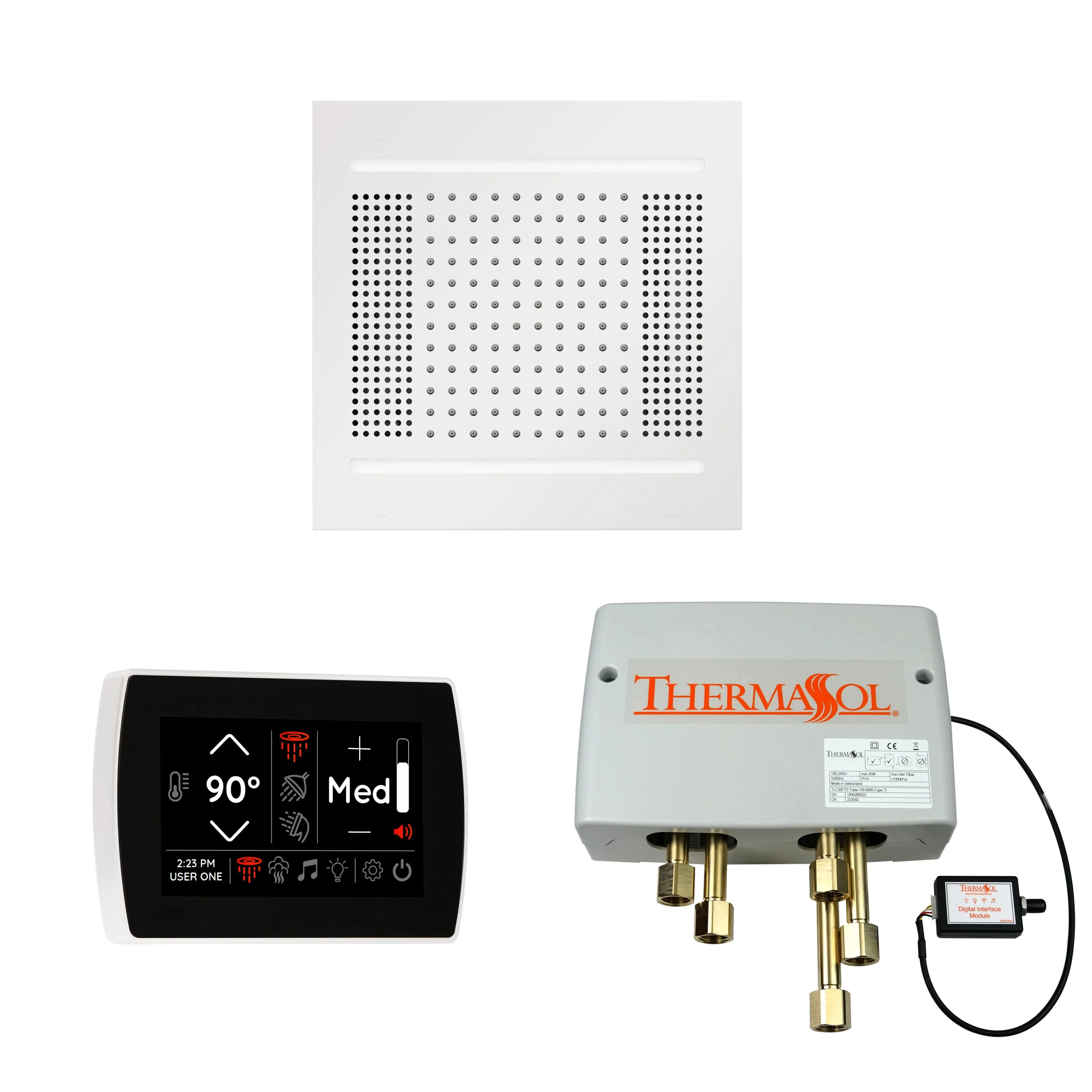 ThermaSol The Wellness Hydrovive14 Shower Package with SignaTouch Square - Image 14